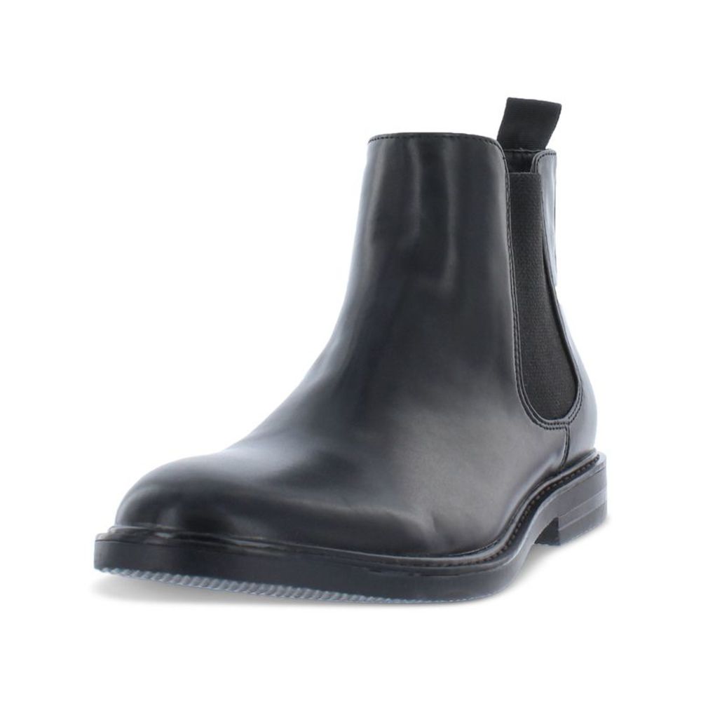 REACTION KENNETH COLE Mens Black Goring Ely Round Toe Slip On Chelsea 10 M